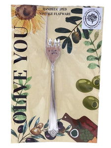 "Olive You" Serving Fork