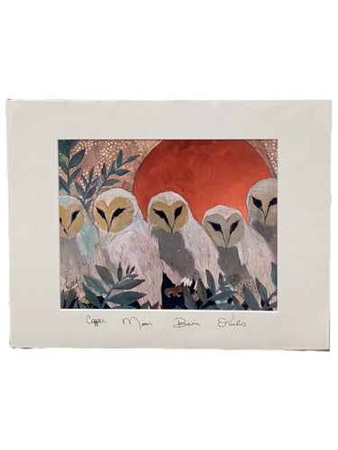 Copper Moon Barn Owls - Print - 11