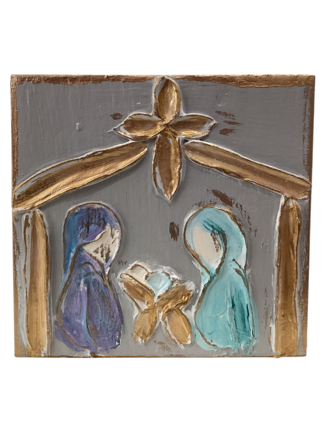 Small Nativity Scene - Grey