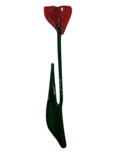 Single Stem Flower Suncatcher - Red