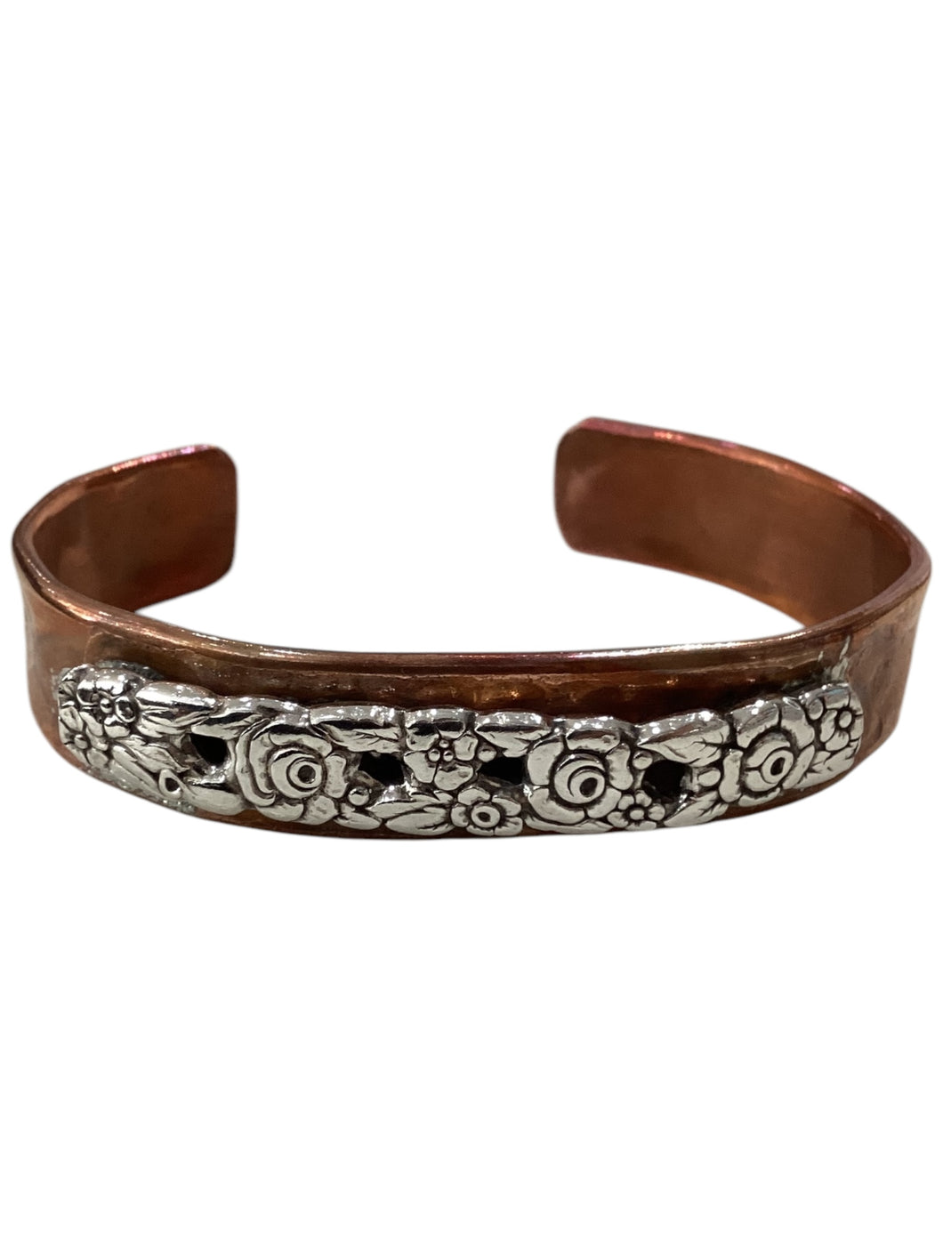 Silver/Copper Cuff Bracelet
