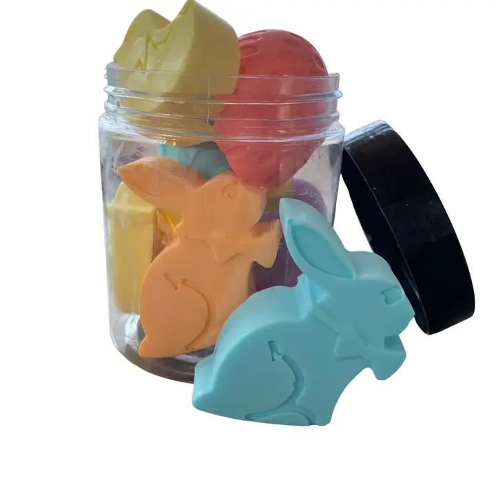 Easter Egg, Bunny and Chick Soaps in A Jar