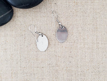 Alcohol Ink Stainless Steel Small Oval Earrings