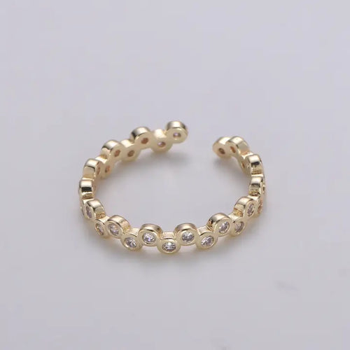 Dainty Gold Cubic Zirconia Ring