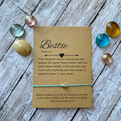 Bestie Wish Bracelet - Blue