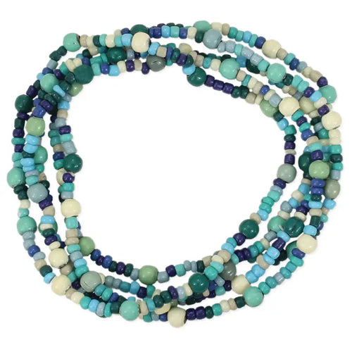 Ocean Blues Stretch Bracelet - Set of 5