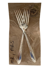"Mr. & Mrs." Stamped Forks