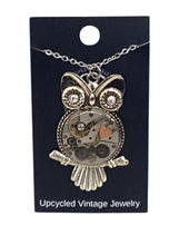 Steampunk Owl Movement Necklace