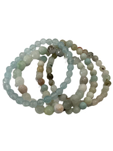 Stone Bracelet - Set of 4 - Amazonite