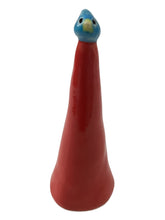 Ring Holder with Bird - Red/Blue