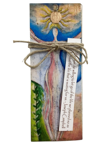 Small Wood Block Angel