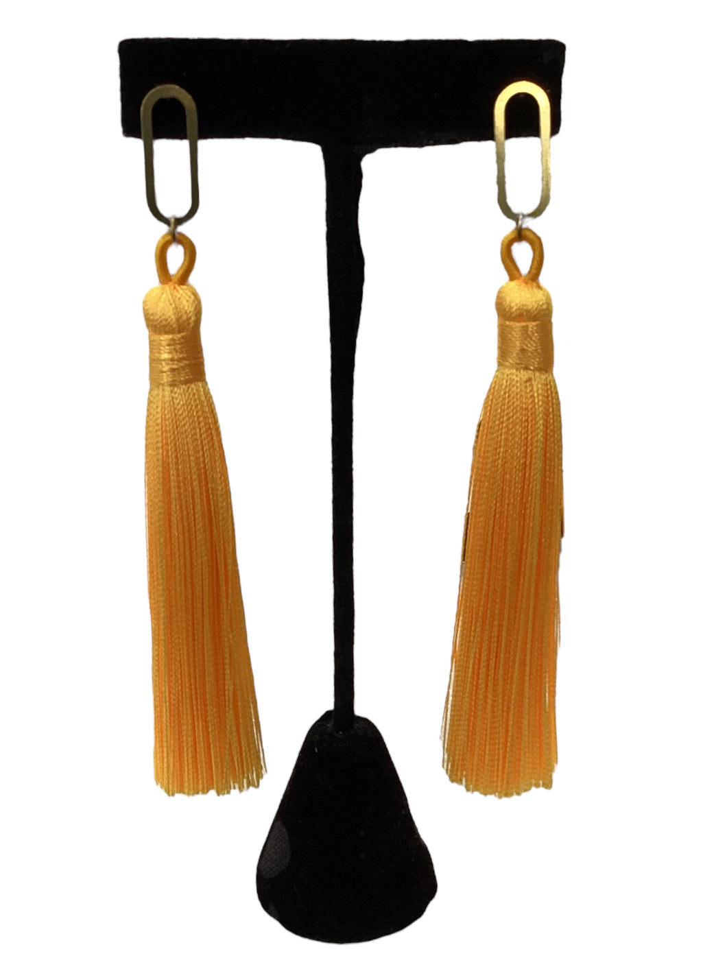 Tassel Shoulder Dusters - Earrings - Yellow