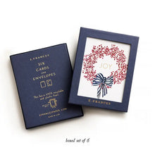 Red Berry Wreath Joy - Christmas Cards (Boxed Set of 6)
