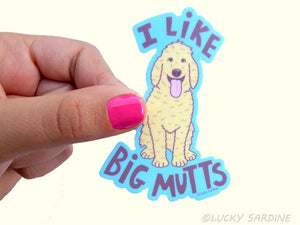 I Like Big Mutts Dog Vinyl Sticker