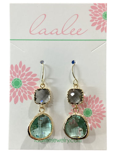 Gold Prasiolite Earrings