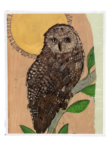 Gold Moon Barred Owl - Print - 8