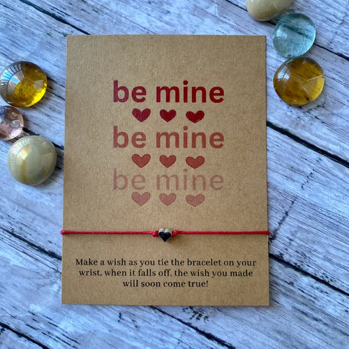 Be Mine, Valentine's Wish Bracelet - Red