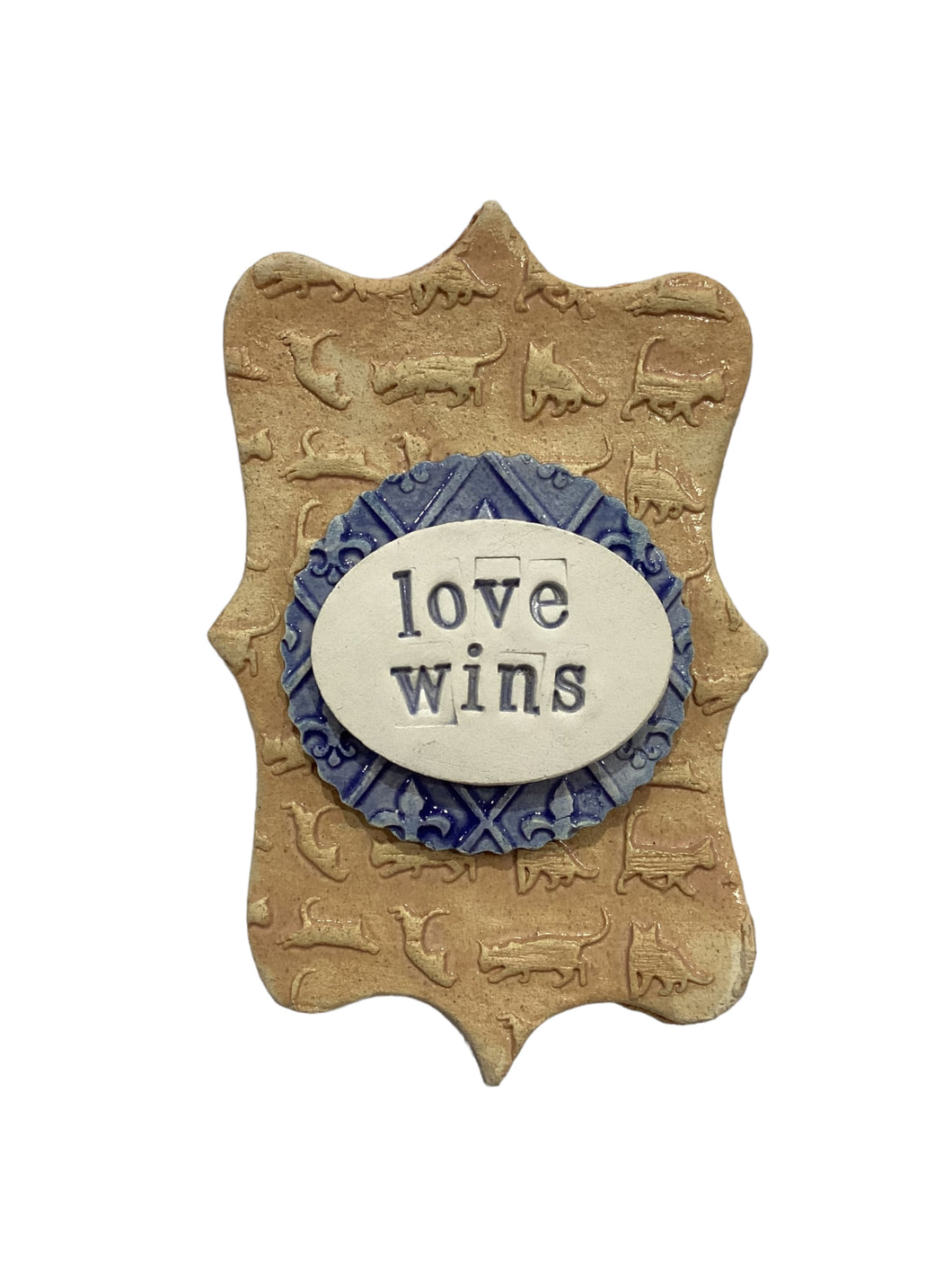 Word Plaque - Love wins