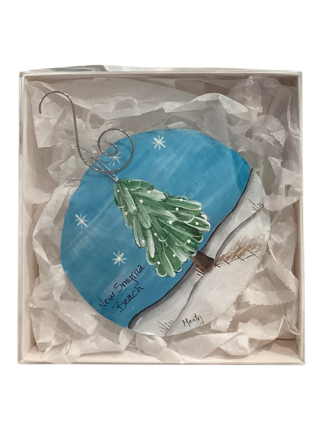 Capiz Shell Ornament - Christmas Tree