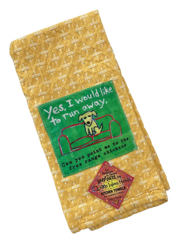 #164 Tea Towel - Run Away