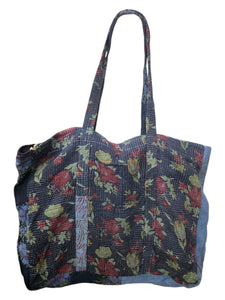 Kantha Overnight Tote Bag