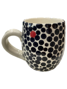 Small Polka Dot Mug - Black & White