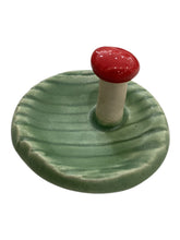 Teeny - Tiny Faux Bois Mushroom Ring Tray - Green