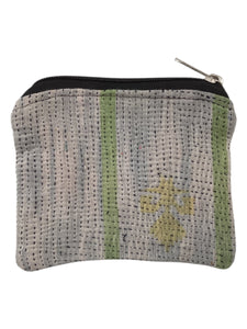 Kantha Zipper Pouch Bag - Small