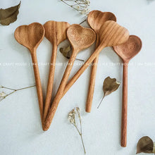 Straight Wooden Heart Spoon