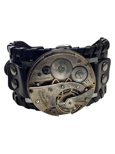 Steampunk Movement Belt Cuff Bracelet