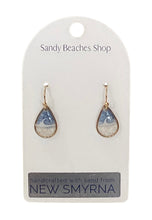 Custom Sand Wave Dangle Earring - Gold