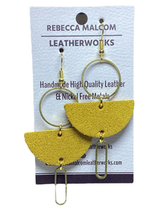Half Moon w/ Brass - Yellow