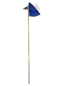 Bird Plant Stake - Blue