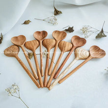 Straight Wooden Heart Spoon