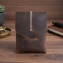 Leather Wallet Slim Handmade Card Holder For Men & Women