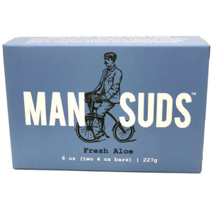Man Suds - Men's Natural Fresh Aloe Bar Soap (2pk of 4 oz. bar)
