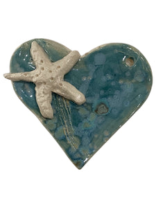 Heart with Starfish Ornament