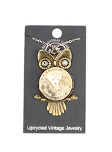 Steampunk Owl Movement Necklace