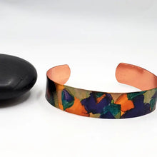 Alcohol Ink Small Copper Cuff
