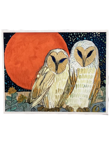 Copper Moon Barn Owls - Print - 5