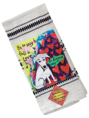 #229 Tea Towel - It's So Easy (Dog)