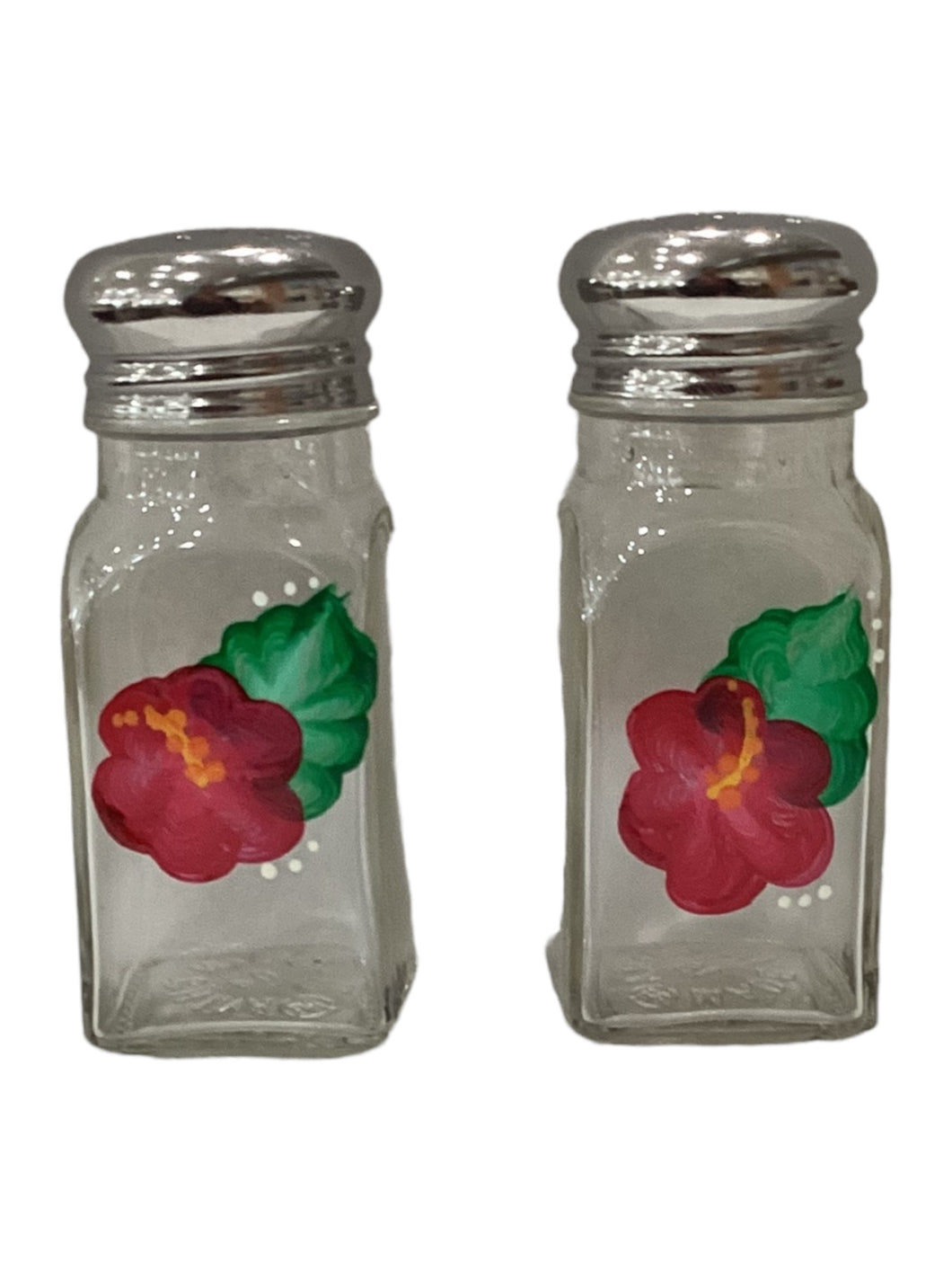 Salt & Pepper Shakers Set - Hibiscus