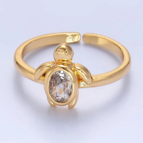 24K Gold Filled Baby Turtle Animal Ring