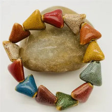 Colored Glazed Ceramic Bracelets