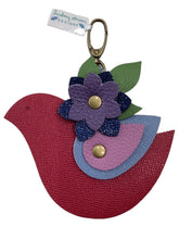 Leather Bird Purse Charm