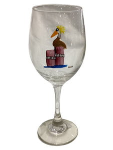 Stemmed Wine Glass - Pelican