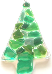 Glass Christmas Kaleidoscope Tree Ornament