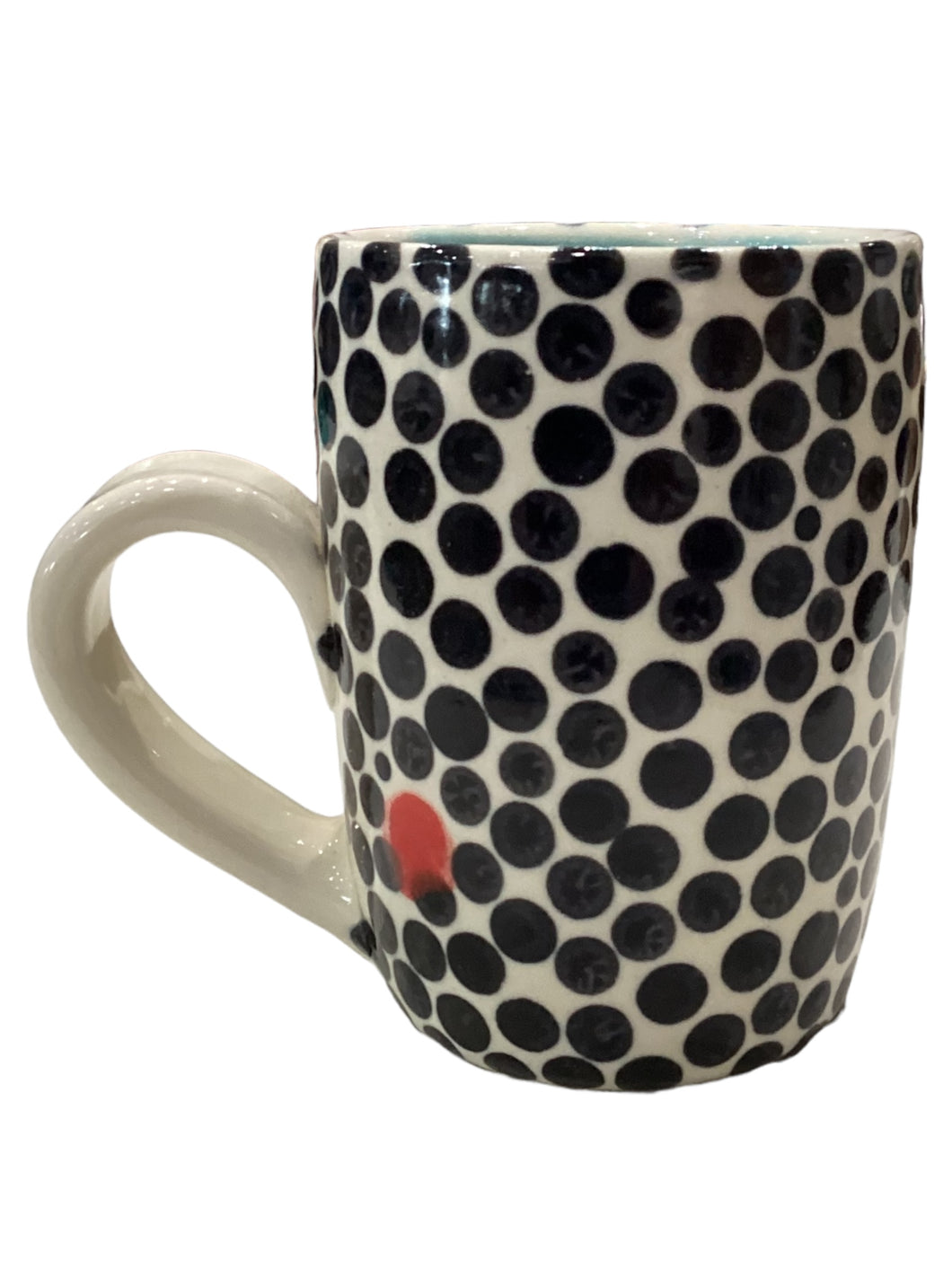 Small Polka Dot Mug - Black & White