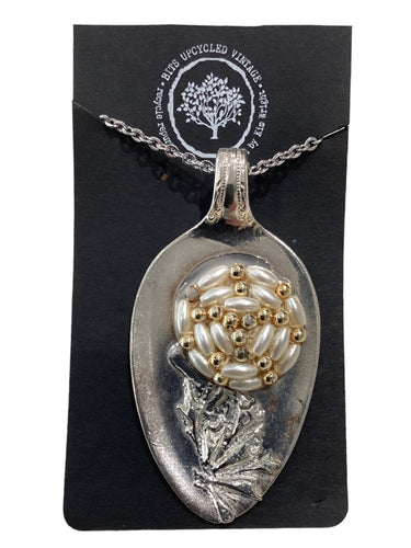 Silverplate Stamped Solder Necklaces