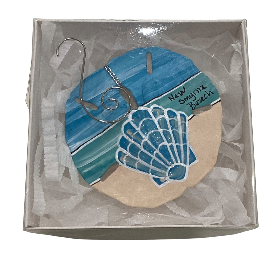 Sand Dollar Ornament-Multi Scallop Shell